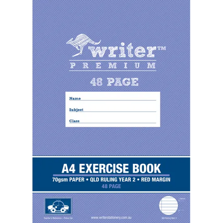 Writer Exercise Book QLD A4 Year 2 48p - Modern Teaching Aids NZ