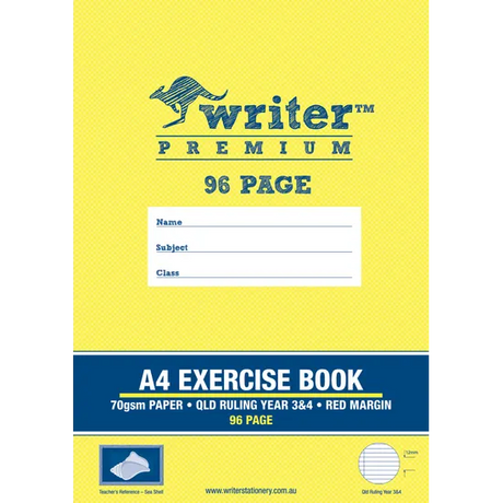 Writer A4 96 pg Exercise Bk QLD Year 3/4 - Modern Teaching Aids NZ