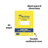 Writer Premium Story Book 330x240 mm Plain / 24 mm 64p - Modern Teaching Aids NZ