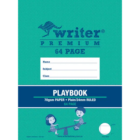 Writer Premium PlayBook 330x240 mm Plain/ 24 mm 64p - Modern Teaching Aids NZ