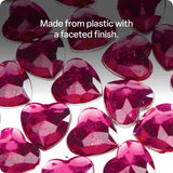 Heart Rhinestones Pink - Pack of 30 - Modern Teaching Aids NZ