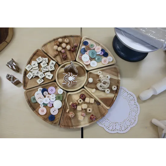 Assorted Wooden Tribal Beads - 250 g