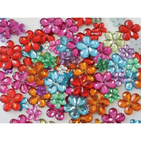 Assorted Flower Rhinestones 90g - Modern Teaching Aids NZ