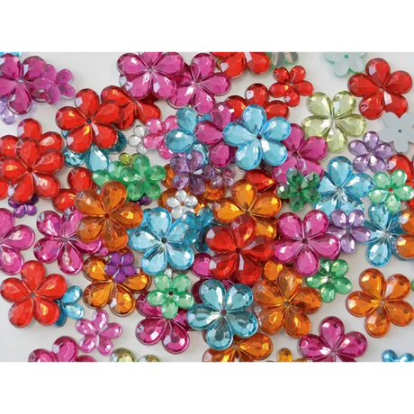 Assorted Flower Rhinestones 90g - Modern Teaching Aids NZ