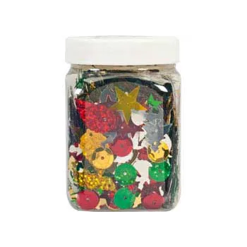Christmas Sequins Mix in a Jar 55g - Modern Teaching Aids NZ