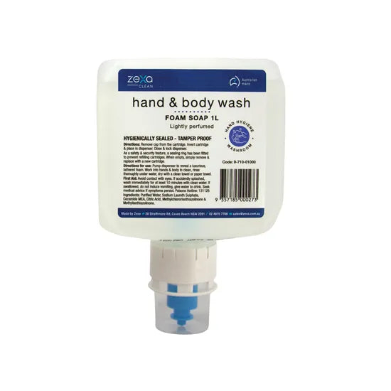 Zexa Hand & Body Wash 1L  - Pack 6 - Modern Teaching Aids NZ