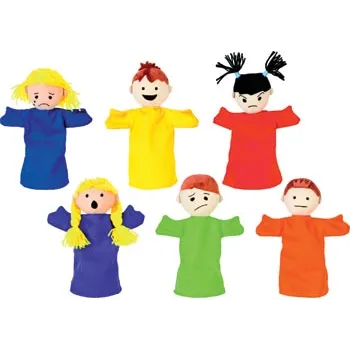 Emotions Puppets Set of 6 - Modern Teaching Aids NZ