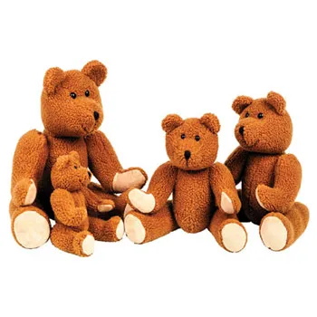 Teddy Bears Family Set of 4 - Modern Teaching Aids NZ