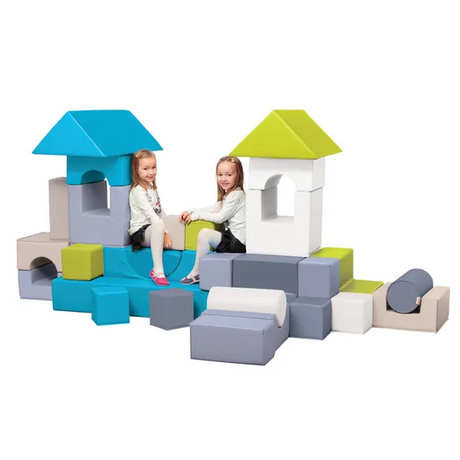 My Foam Building Set - Cool Tones - Modern Teaching Aids NZ