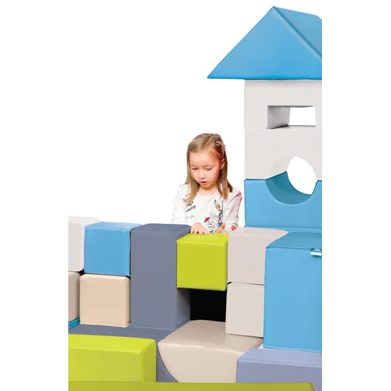 My Foam Building Set - Cool Tones - Modern Teaching Aids NZ