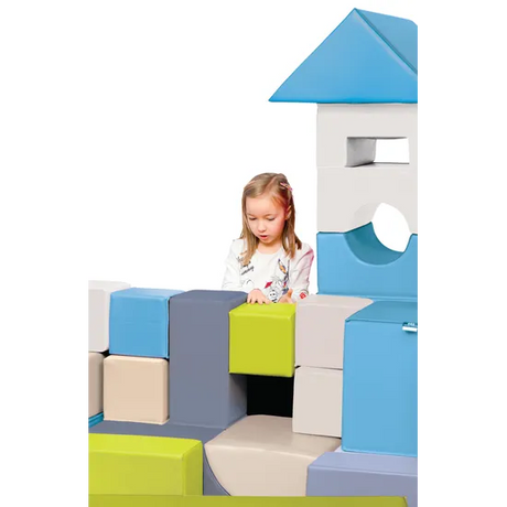 My Foam Building Set - Cool Tones - Modern Teaching Aids NZ
