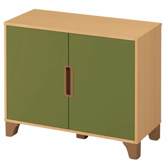 Axima Lockable Cabinet with Green Doors - 74 cm (H)