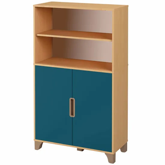 Axima Lockable Cabinet with Blue Doors - 155 cm (H)