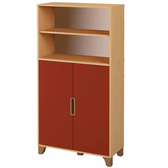 Axima Lockable Cabinet with Terracotta Doors - 174 cm (H)