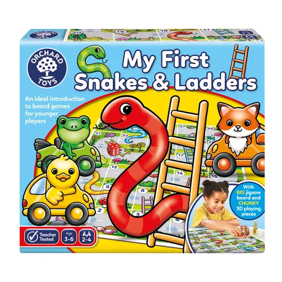 Orchard Toys - My First Snakes And Ladders - Modern Teaching Aids NZ