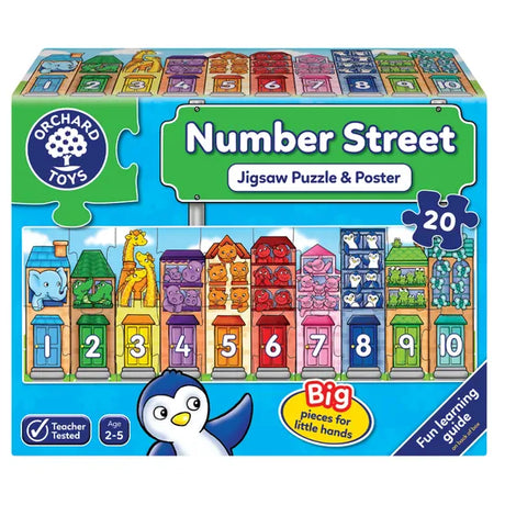 Orchard Toys - Number Street Puzzle 20pc - Modern Teaching Aids NZ
