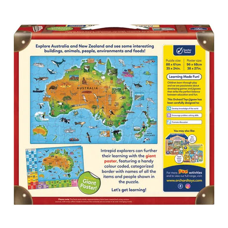 Orchard Toys - Map of Australia & New Zealand Jigsaw