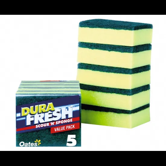 DuraFresh Scour 'N' Sponge - Pack of 5 - Modern Teaching Aids NZ