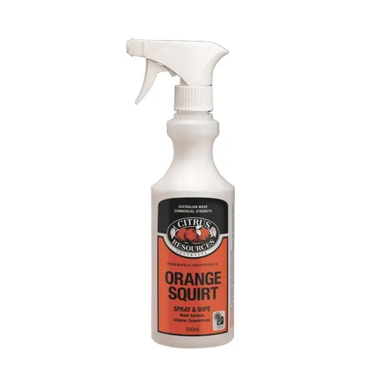 Orange Squirt Bottle - Empty, 500 mL
