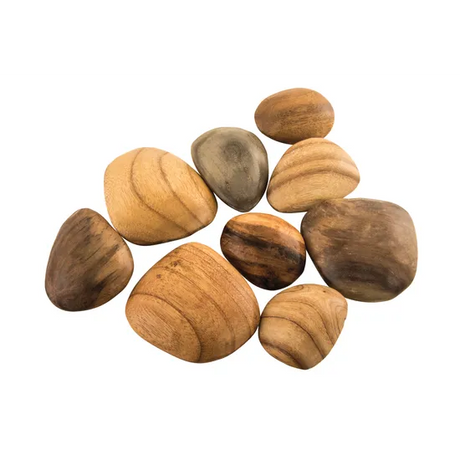 Wooden Pebbles - Set of 9 - Modern Teaching Aids NZ