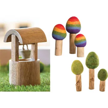 Felt Trees and Wishing Well Play Set - Modern Teaching Aids NZ