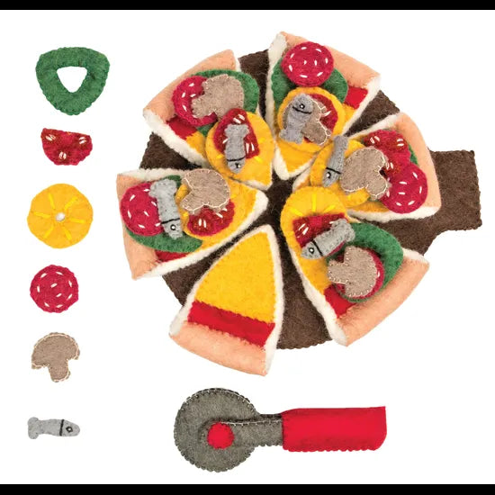 Felt Pizza Set 38 Pieces - Modern Teaching Aids NZ