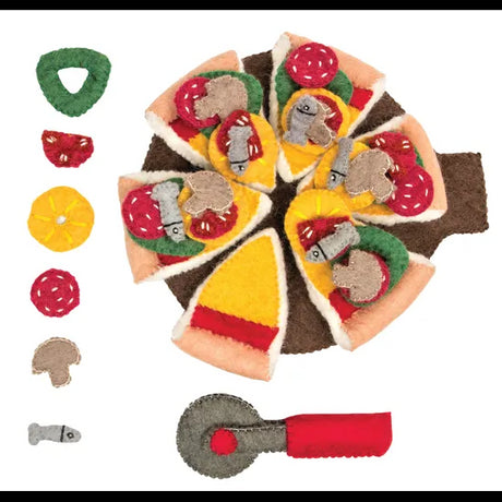 Felt Pizza Set 38 Pieces - Modern Teaching Aids NZ