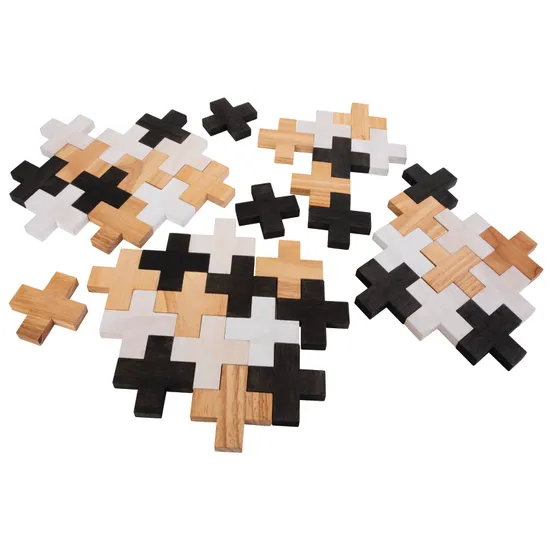 Plus Timber Blocks - 45 pieces - Modern Teaching Aids NZ