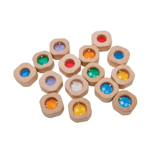 Rainbow Window Block Set - 15 pieces - Modern Teaching Aids NZ