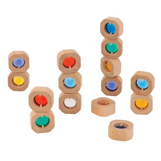 Rainbow Window Block Set - 15 pieces - Modern Teaching Aids NZ