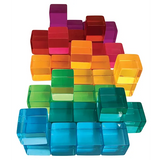 Transparent Lucite Blocks - 40 pieces - Modern Teaching Aids NZ