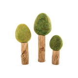 Felt & Wood Trees - Set of 3 - Modern Teaching Aids NZ