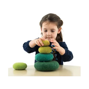 Felt Stacking Set - Green 5 pcs - Modern Teaching Aids NZ