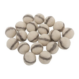 Fair Trade - Loose Parts White Felt Balls - 20  Pieces - Modern Teaching Aids NZ