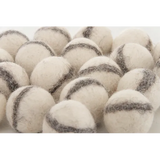 Fair Trade - Loose Parts White Felt Balls - 20  Pieces - Modern Teaching Aids NZ
