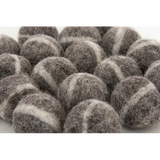 Fair Trade - Loose Parts Grey Felt Balls - 20  Pieces - Modern Teaching Aids NZ