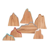 Wooden Mountains - Set of 7 - Modern Teaching Aids NZ