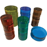 Mandala Lucite Pegs Cool Tone 21 Pieces