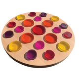 LG Mandala Lucite Pegs Hot Tone 21 Pieces