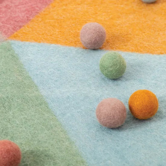Felt Hex Mat - Earth - Modern Teaching Aids NZ