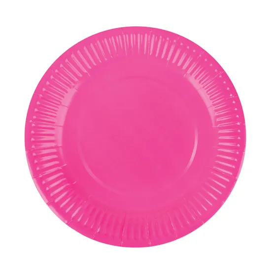 Coloured Round Paper Plates 18 cm - Pack of 50