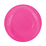 Coloured Round Paper Plates 18 cm - Pack of 50