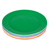 Coloured Round Paper Plates 18 cm - Pack of 50