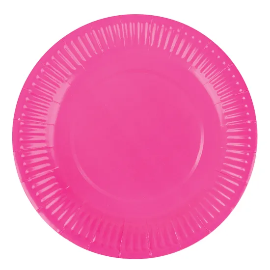Coloured Round Paper Plates 23 cm - Pack of 50