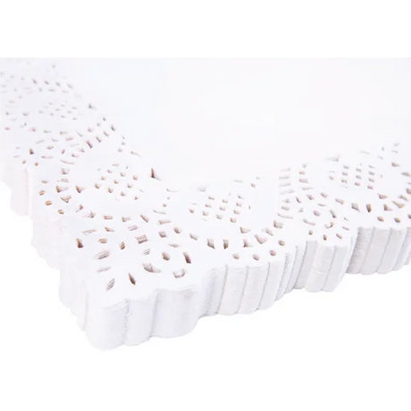 White Rectangle Paper Doilies 35 cm - Pack of 50