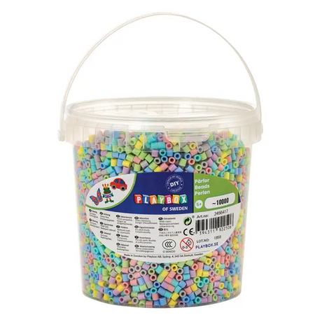 Pastel Iron On Beads - 10 000 Pieces - Modern Teaching Aids NZ