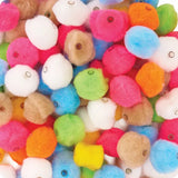 Assorted Coloured Pom Pom Beads 2 cm - Pack of 100