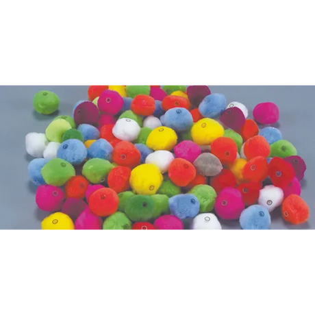 Pom Poms With Hole 2cm - Pack of 100 - Modern Teaching Aids NZ