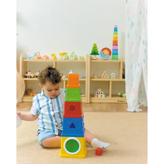 K's Kids - Owl! Stacking bucket - Modern Teaching Aids NZ