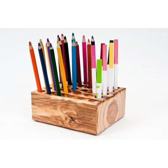 Teachables Scissor Wooden Storage Block - 30 Holes